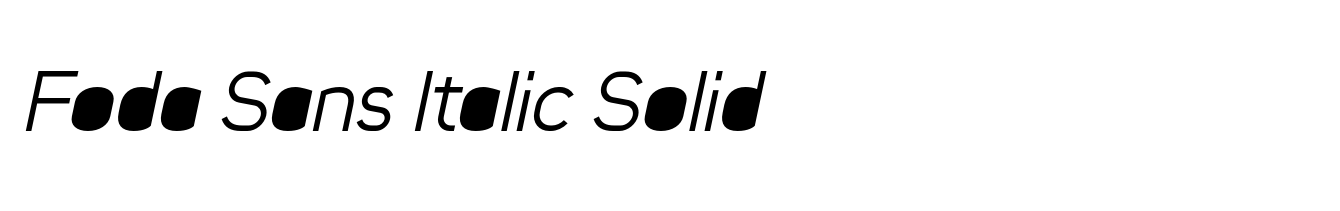 Foda Sans Italic Solid